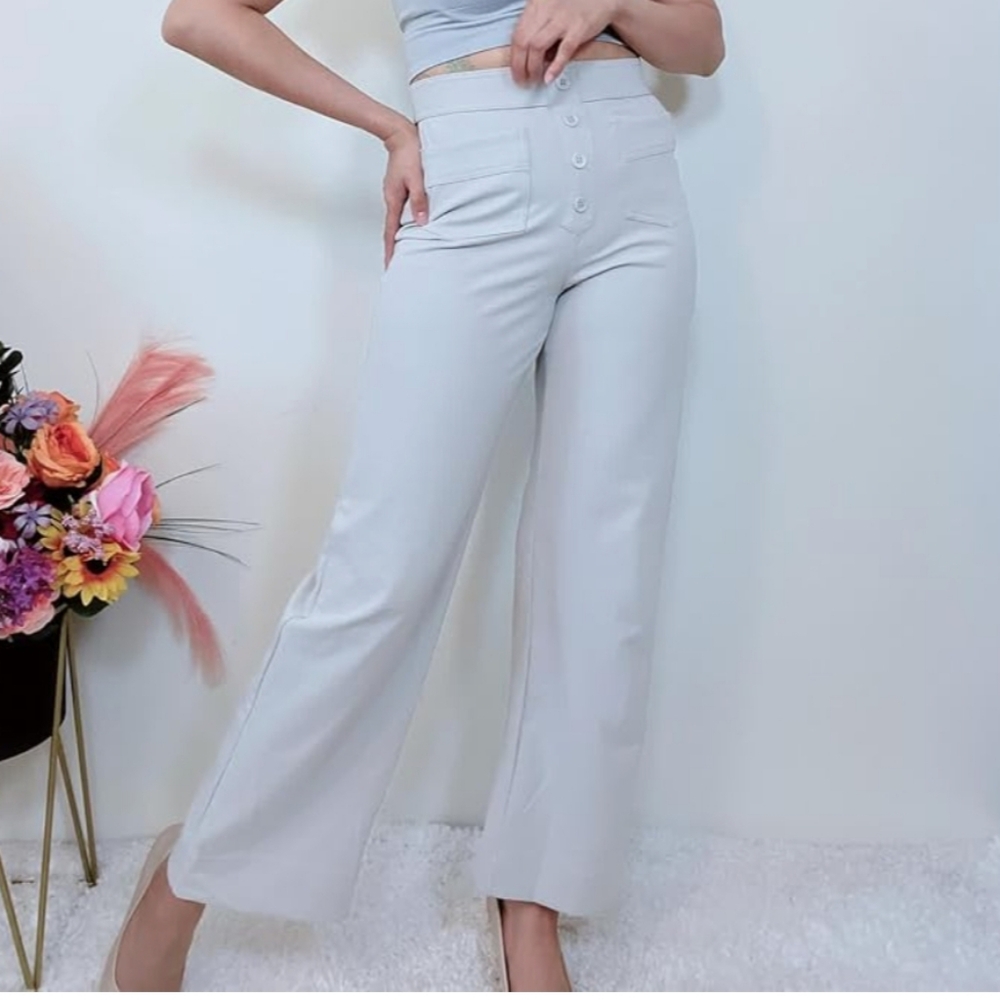 Plus size womens casual dress loungewear wide leg pants high waisted